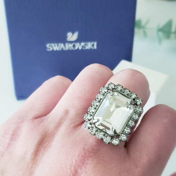 Swarovski Atelier by Shourouk Square Ring O/S - Picture 11 of 13